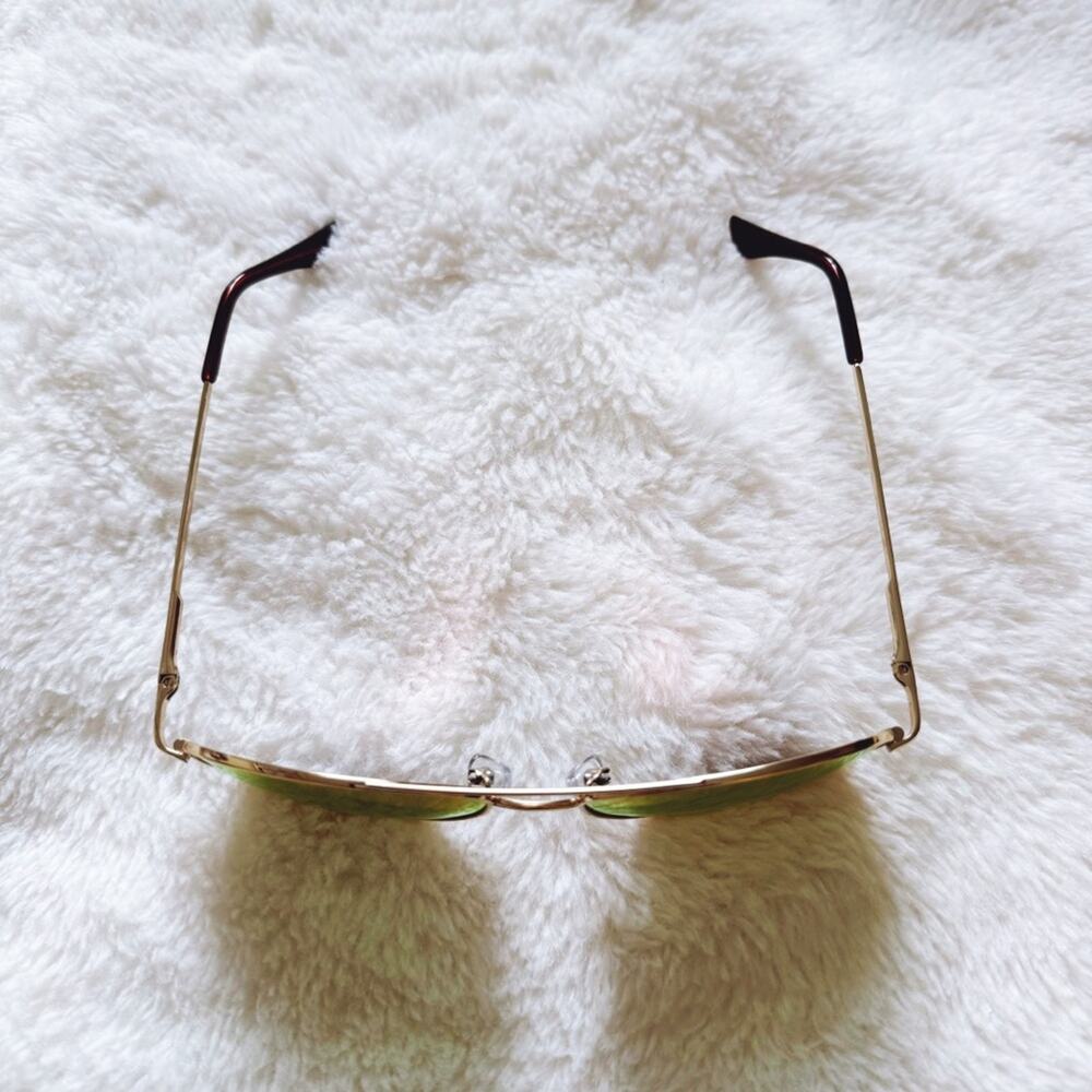 Jessa Orange Polarized Classic Aviator Sunglasses - Picture 3 of 9